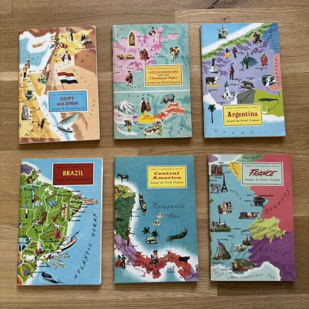 American Geographical Society Around the World Program Boxed Set 6 Books